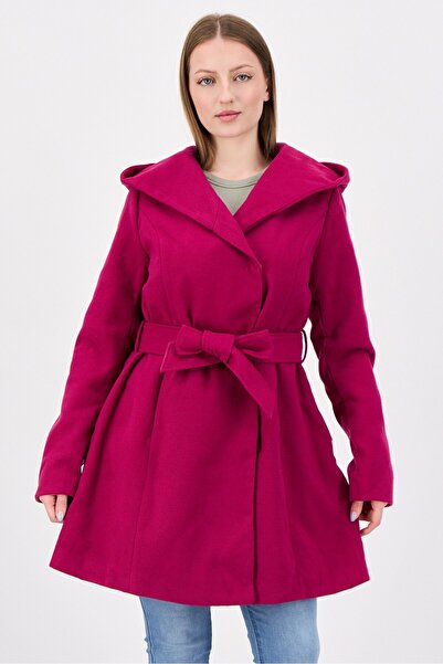 Jessica Simpson Women Solid Trench Coat, Fuchsia