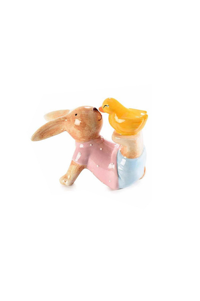 Decorer Figurină Iepuraș de Paște multicolor