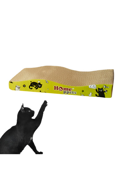 Other Cat Scratching Post Set - Corrugated Cardboard, Wave Shape, Cushion, 45...