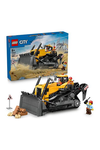 LEGO City Yellow Bulldozer Construction Site Building Toy Playset for Kids Ag...