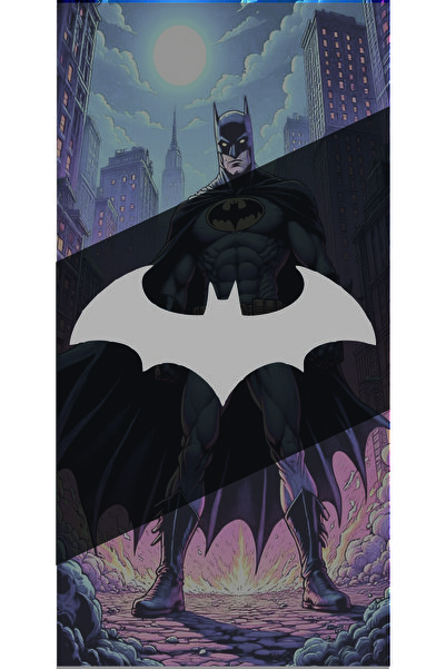 sticker Batman Yarasa 13x6Cm Jdm Araba-motor-laptop Cam Etiket Hologram Seçen...