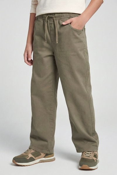 ww waka waka kids store Pantaloni din pânză elastică cu picior larg pentru bă...