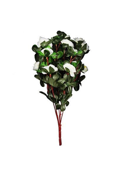 Goliat Bukiet Sztucznych Białych Róż z 5 Gałązek - Dekoracja Wyglądająca jak ...