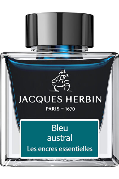 Jacques Herbin Sticlă de cerneală 50ml Bleu Austral