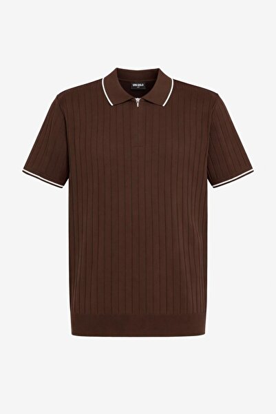 Plus Scorpion Чоловіча футболка з застібкою-блискавкою та поло-комірцем, прям...