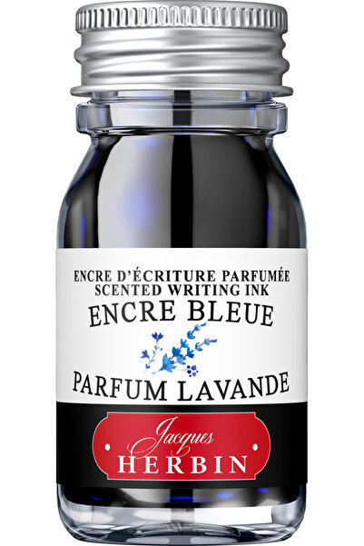 Jacques Herbin Sticlă de cerneală 10ml albastră - parfum de lavandă