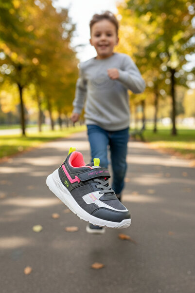 enoch Enoch Air Channel Mesh Textured and Velcro Children's Sports Shoes