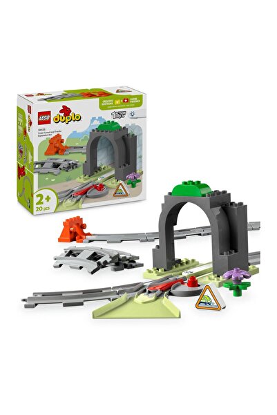 LEGO مجموعة توسعة نفق ومسارات قطار مدينة دوبلو، لعبة إبداعية 10425 - 20 قطعة