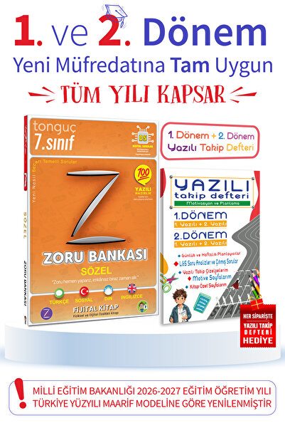 7. Sınıf Sözel Zoru (Soru) Bankası | Yeni Nesil | Video Çözümlü | Okula Destek Kitabı |