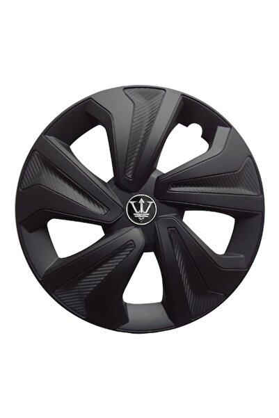 OMC Σετ 4 καλυμμάτων τροχών, ματ μαύρο 14"