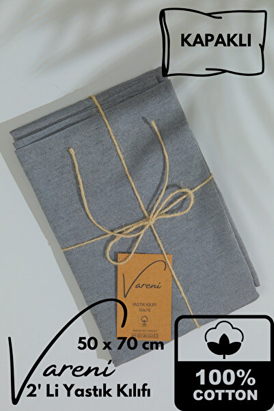 MUEV Bohemian Cotton Pillowcase 2 Pieces 50 X 70 cm Zippered, Covered, Flap P...