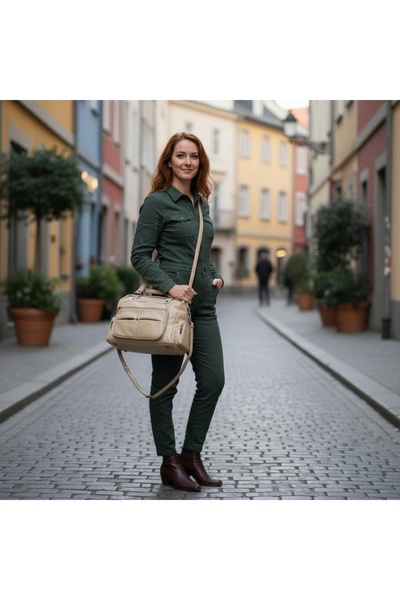 Kurtuluş Çanta Multi-Pocket Shoulder Bag Black