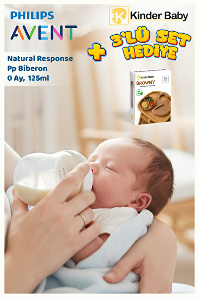 Philips Avent Doğal Tepkili PP Biberon 125 ml Yenidoğan Uyumlu + Beslenme Set...