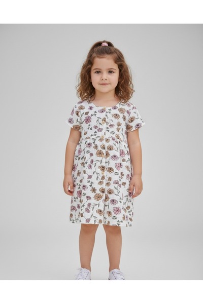 Kyex Girl's Muslin Summer Dress