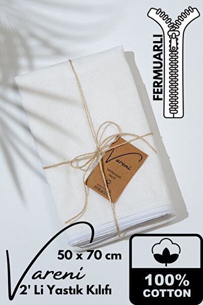 MUEV Bohemian Cotton Pillowcase 2 Pieces 50 X 70 cm Zippered, Covered, Flap P...