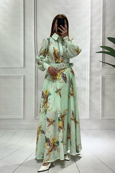 Pulli Collection Linen Stone Embroidery Detailed Zimmerman Dress