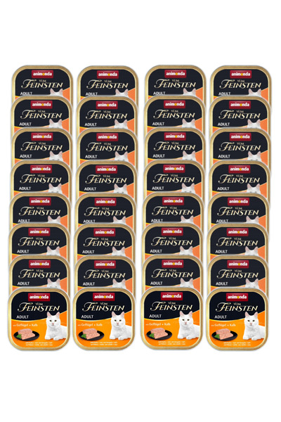 Animonda Wet cat food Vom Feinsten Adult Poultry with veal 32x100g