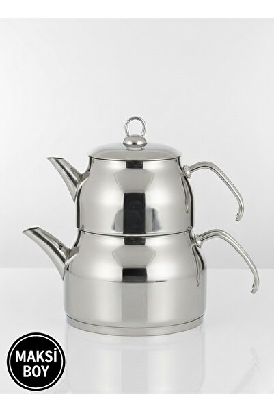 FARALYAHOME Sude Metal Handle Maxi Size Teapot 2.15 Lt / 3.95 Lt
