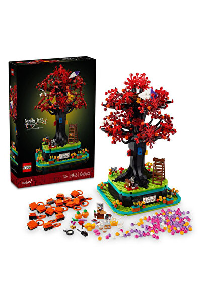 LEGO مجموعة بناء شجرة العائلة من آيدياز 21346 - قابلة للتخصيص مع حجرة مخفية، ...