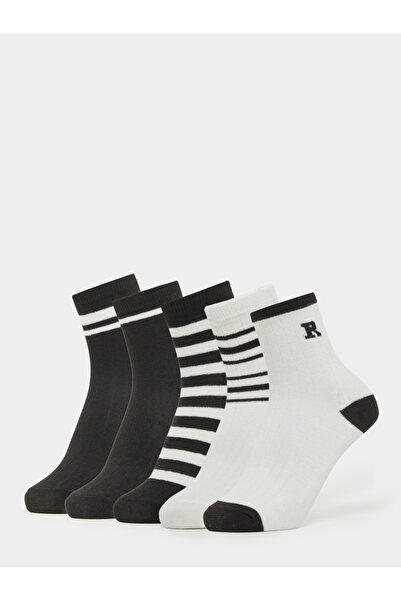 Styli Pack of 5 - Striped Crew Socks