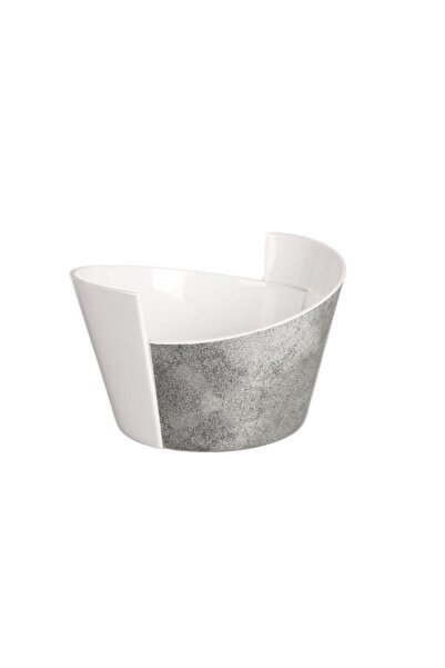 Globy Open Buffet Sub-Grey Marble Pattern Bowl – 30×28 cm
