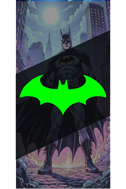 sticker Batman Yarasa 13x6Cm Jdm Araba-motor-laptop Cam Etiket Hologram Seçen...