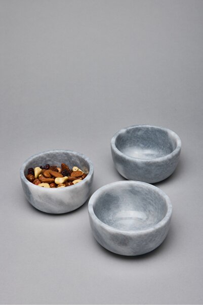 KİANA DÜKKAN Doğal Mermer Çerezlik/ Sosluk/ Meze/ Kahvaltılık Çok Amaçlı Sunu...