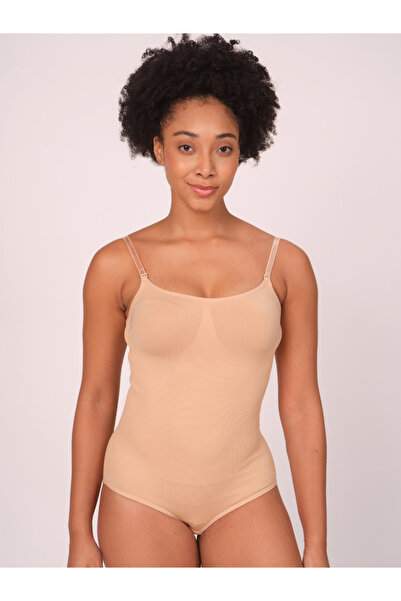 MUNNS AND MARS By Styli Beige Solid Bodysuit