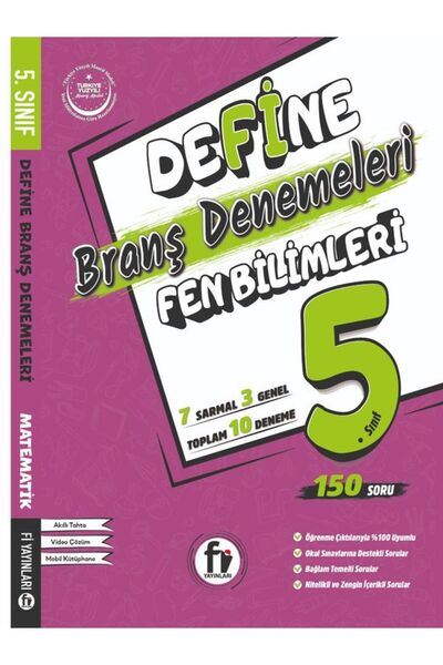 Fi Yayınları 5. Sınıf Define Fen Bimleri Branş Denemeleri