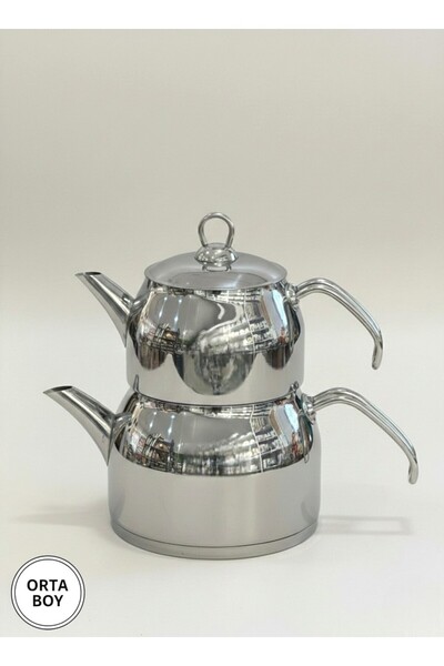 FARALYAHOME Sude Metal Sap Medium Size Teapot 1.10 Lt/1.95 Lt