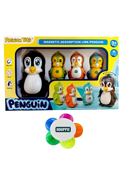 OEM Magnetic/electric toy, penguin family, h=110 mm, 4 members, 03 years+ wit...