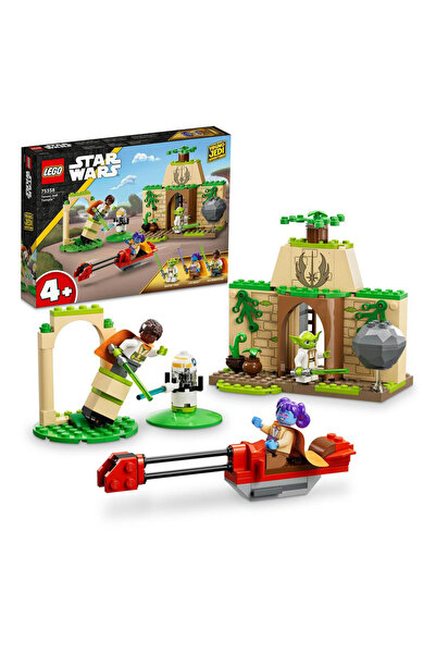 LEGO مجموعة لعب معبد تينو جيدي من حرب النجوم 75358 - يودا وشخصيات مصغرة جديدة...