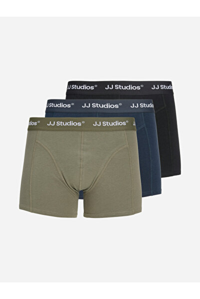 Jack & Jones Pack of 3 - Printed Waistband Trunks