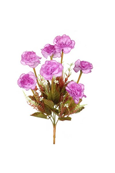 Goliat Buchet de 7 Garoafe Mov Seria de Toamnă - 38cm