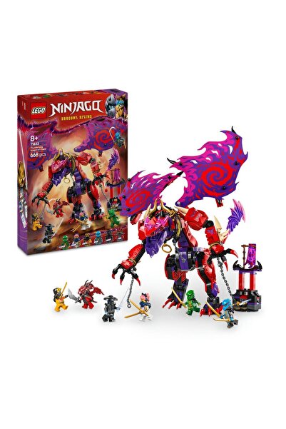 LEGO NINJAGO Dragon's Rising Thunderfang Dragon of Chaos Ninja Toy Set 71832 ...