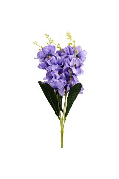 Goliat Sztuczne Storczyki w Kolorze Fioletowym - Bukiet 5 Sztuk, Wysokość 58cm