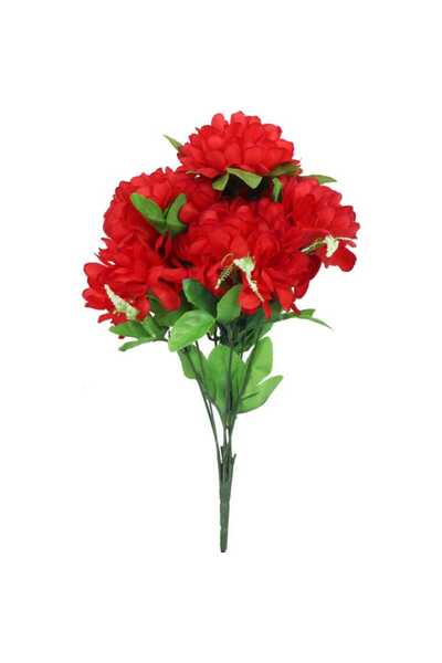 Goliat BUKIET 8 CHRYZANTEM Z GIPSÓWKĄ KOLOR CZERWONY