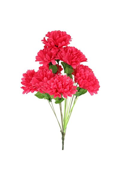 Goliat Sztuczny Bukiet 10 Różowych Chryzantem z Trawką - Dekoracja na Wszystk...