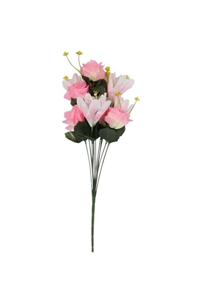 Goliat Bukiet mix lilii z różą 52 cm JASNO RÓŻOWY