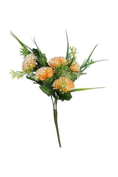 Goliat Sztuczne kwiaty Tawuła w kolorze żółtym - Bukiet 5 sztuk