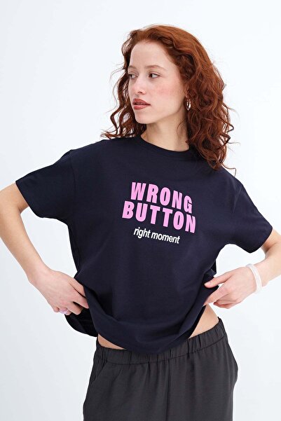 Addax Printed Thick T-Shirt P10566