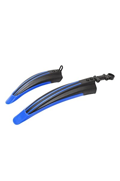 FL Plastic Fenders for Bicycle Blue + Black