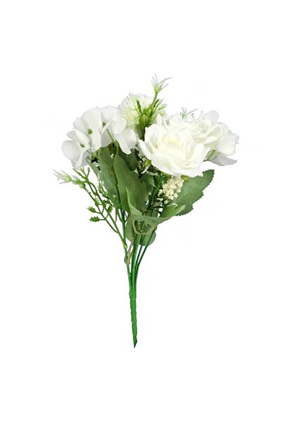 Goliat Bukiet 6 kwiatów mix z czosnkiem 32cm biały
