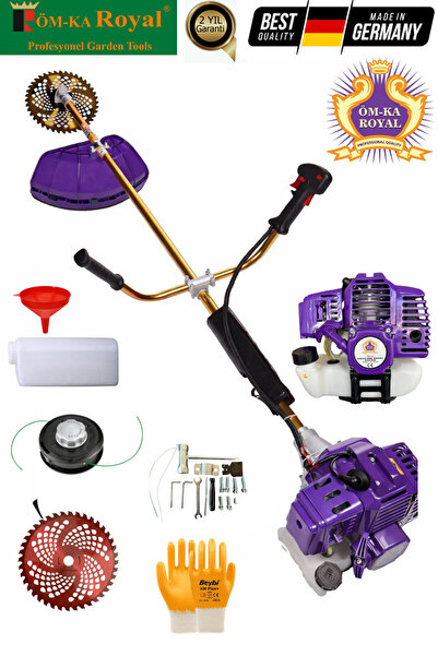 Royal Benzinli Yan Tırpan Ot Çalı Çim Biçme Makinesi 52cc 2 Zamanlı Yan Tipi ...