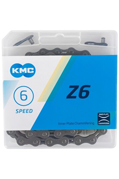 KMC Z6 Bicycle Chain Grey 6 Speed 114 Links