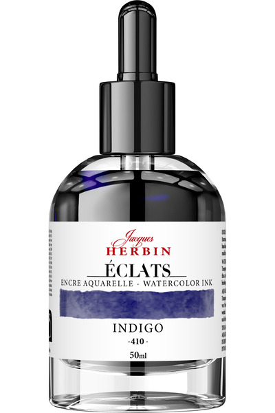 Jacques Herbin Sticlă de cerneală 50ml Indigo