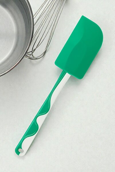 IKEA Silikon Spatula Yeşil Beyaz Saplı 25 cm