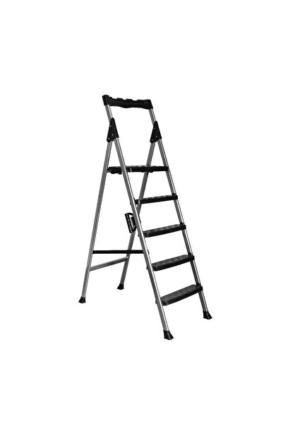 Kiwa Metal KİWA 4+1 MERDİVEN Özel Ekstra Geniş Kaydırmaz Basamak Kolay Taşıma...
