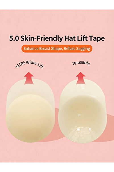 Take Two By Styli حمالة صدر لاصقة من السيليكون قابل للتنفس لرفع الصدر، 10 سم