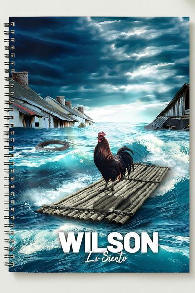 BLACKONECLASS WİLSON (WİLSON) TEMALI A5 Metal Spiralli Çizgisiz kalın bristol...